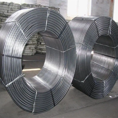 Fil fourré par silicium de calcium de diamètre fait sur commande pour des besoins spécifiques